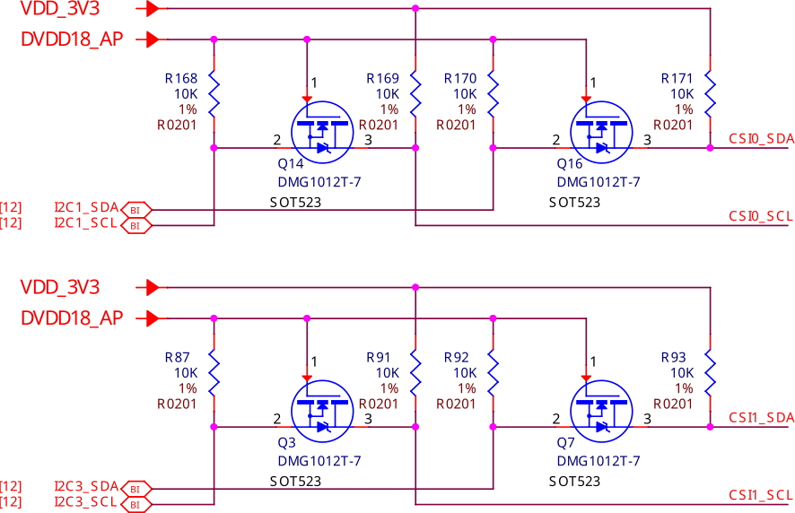 CSI & DSI level shifter